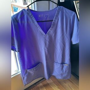 Figs Grape Scrub Top Small